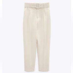 Zara Pants with Fabric Covered Belt